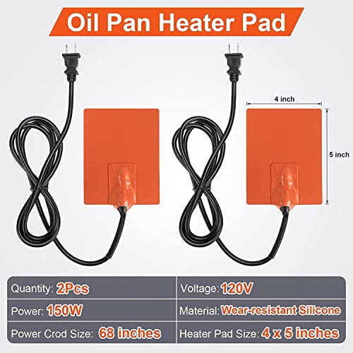 Car Truck Engine Heater Pad Silicone 120V 150W
