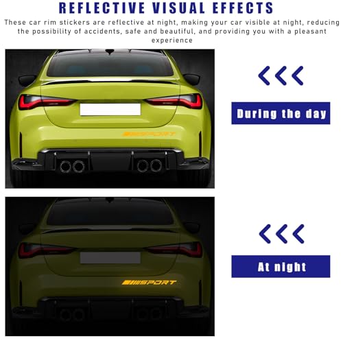 Sport Logo Car Wheel Reflective Personality Decals