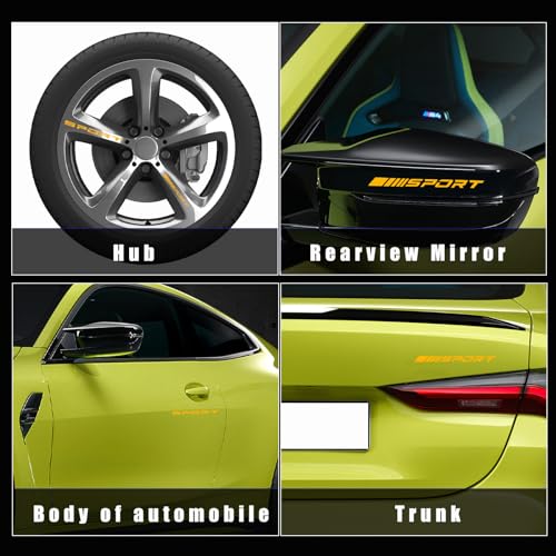 Sport Logo Car Wheel Reflective Personality Decals