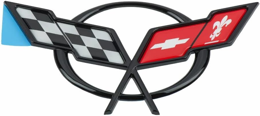 1997-2004 C5 Corvette Rear Cross Flags Emblem