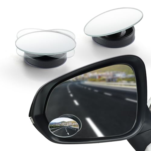 LivTee Oval HD Glass Blind Spot Car Mirror