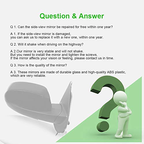 Scitoo Towing Mirrors for Chevy/GMC Silverado/Sierra (07-13)