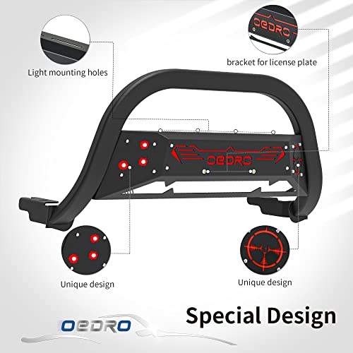 oEdRo Ford F150 Bull Bar, Front Bumper with Skid Plate