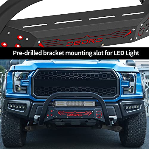 oEdRo Ford F150 Bull Bar, Front Bumper with Skid Plate