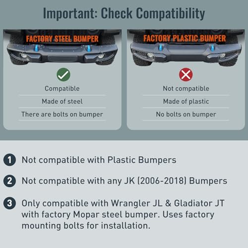 RockTrix Jeep Wrangler JL/Gladiator JT Brush Guard