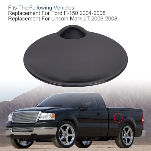 Ford F-150 Gas Tank Door Cap - Black