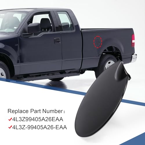 Ford F-150 Gas Tank Door Cap - Black