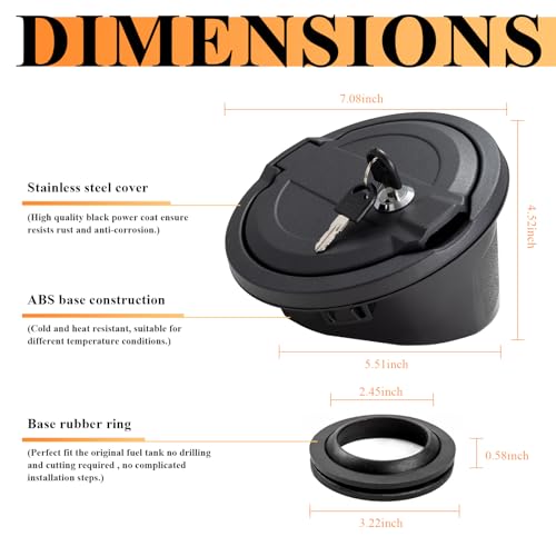 Jeep Wrangler JL Fuel Filler Door - Sahara