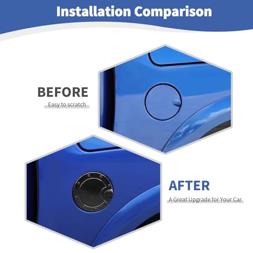 Carbon Fiber Gas Tank Door Cover for Dodge RAM