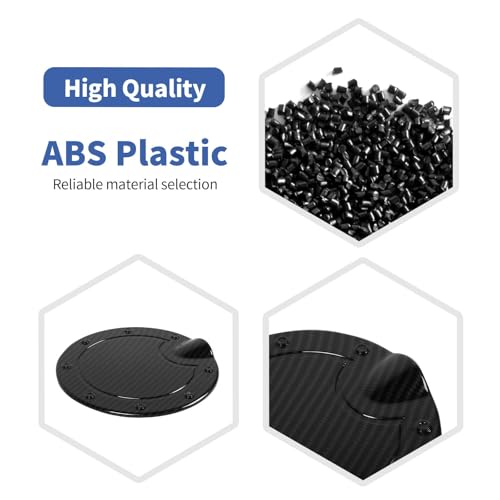 Carbon Fiber Gas Tank Door Cover for Dodge RAM