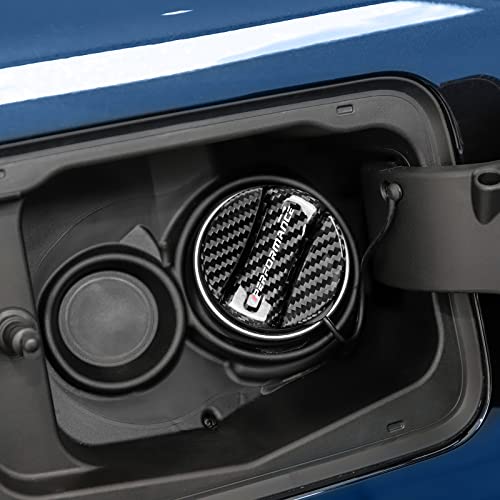 BMW Universal Gas Tank Door Sticker with Carbon Fiber Trim