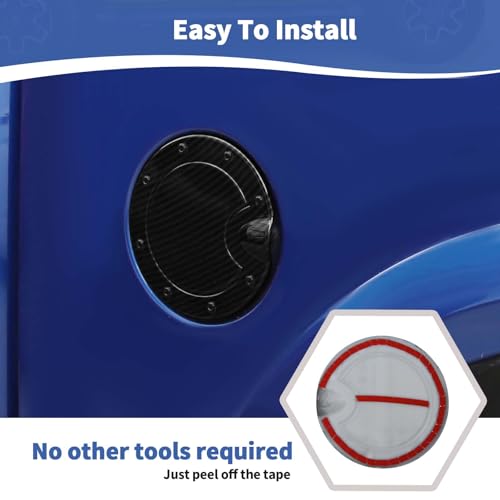 Carbon Fiber Gas Tank Door Cover for Dodge RAM