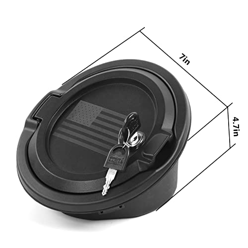 JeCar Locking Gas Tank Door for Jeep Wrangler