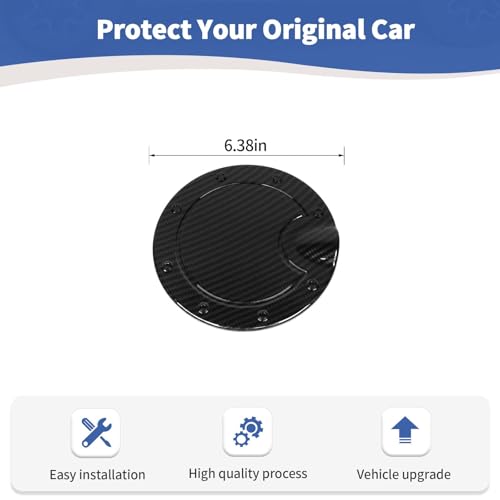Carbon Fiber Gas Tank Door Cover for Dodge RAM