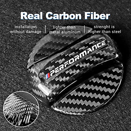 BMW Universal Gas Tank Door Sticker with Carbon Fiber Trim