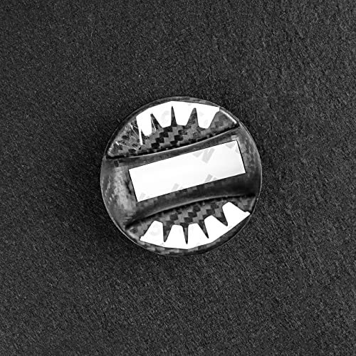 BMW Universal Gas Tank Door Sticker with Carbon Fiber Trim