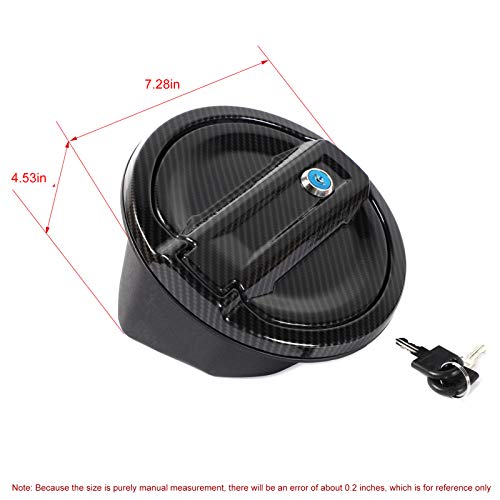 JeCar Locking Fuel Filler Cover for Jeep Wrangler