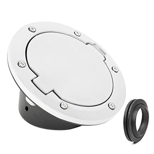 Jeep Wrangler Fuel Filler Cover Gas Cap - White