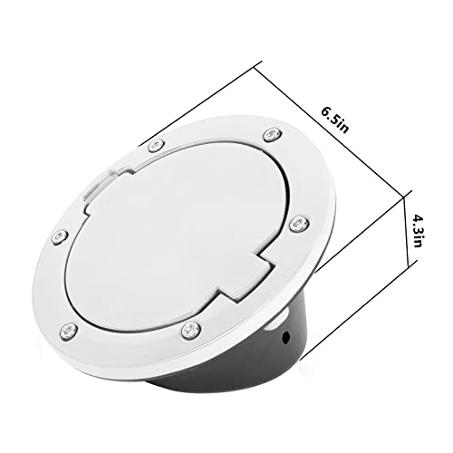 Jeep Wrangler Fuel Filler Cover Gas Cap - White