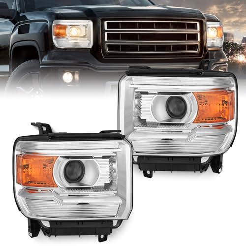 Nilight Headlight Assembly for 2014-2018 GMC Sierra, Base