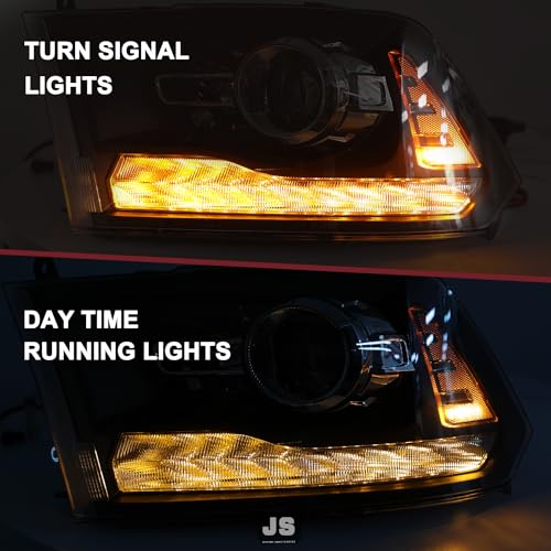 JSBOYAT 2013-2018 Dodge Ram OE Projector Headlights LED
