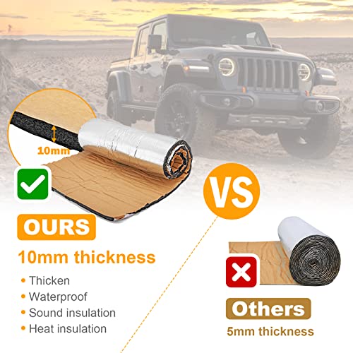 Mofun Car Engine Heat Sound Deadener Insulation Mat