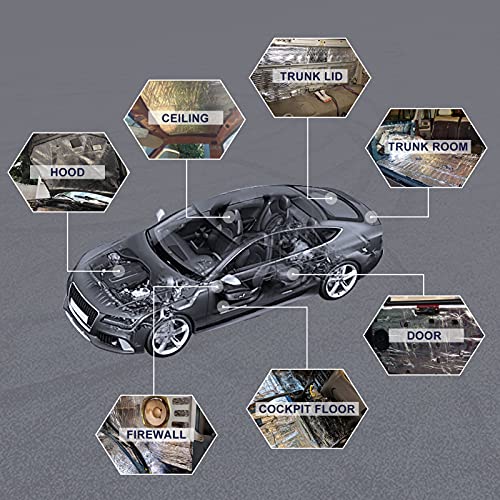 Mofun Car Engine Heat Sound Deadener Insulation Mat