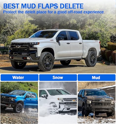 Chevy Silverado Mud Flap Deletes - Front & Rear