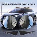 Car Accessories: Front Left + Right Windshield Wiper Cowl Trim for 2014-2020 Nissan Rouge
