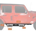 Hooke Road Wrangler JL Drop Down Side Steps