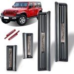 Stainless Steel Door Sill Guards for Jeep Wrangler