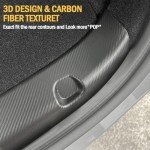 Tesla Model Y Rear Bumper Guard - Carbon Fiber
