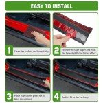 JONGCOVER Rubber Door Sill Guard Kit for Wrangler