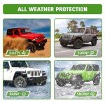 JONGCOVER Rubber Door Sill Guard Kit for Wrangler