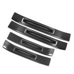 Toyota Highlander Door Sill Protector - Black Steel