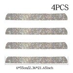 Rhinestone Crystal Car Door Entry Protectors - 4 Pack