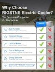 RIGSTNE 12V Electric Cooler Bag for Cars