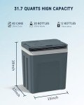 32Qt Portable Electric Cooler and Warmer for Car