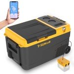 T-SUNiceM 12V Electric Car Fridge Cooler 28 Quart
