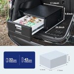 Portable 12V Fridge Freezer for Travel & Camping