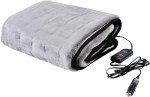 Heated Car Blanket with Auto Shutoff - Grey