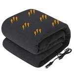 Westinghouse 12V Heated Car Blanket - Charcoal