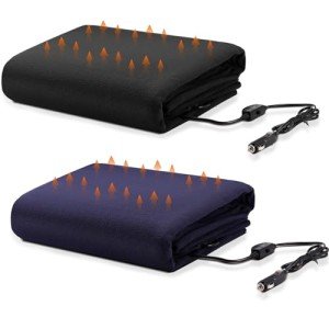 Riakrum Heated Car Blanket for Winter Travel