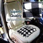 ZONETECH Black & White Checked Car Blanket