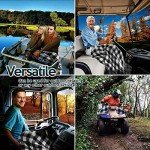 ZONETECH Black & White Checked Car Blanket