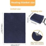 Portable Heated Car Blanket with Adjustable Heat Levels
