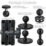 Aluminum Dual Arm Ball Mount for Track & Camera