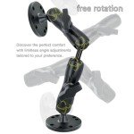 Aluminum Dual Arm Ball Mount for Track & Camera