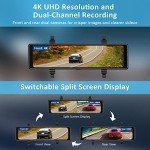 NexiGo D90 4K Dual-Sensor Mirror Dash Cam