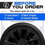 Tesla Model Y 20" Black Induction Rim Repair Kit